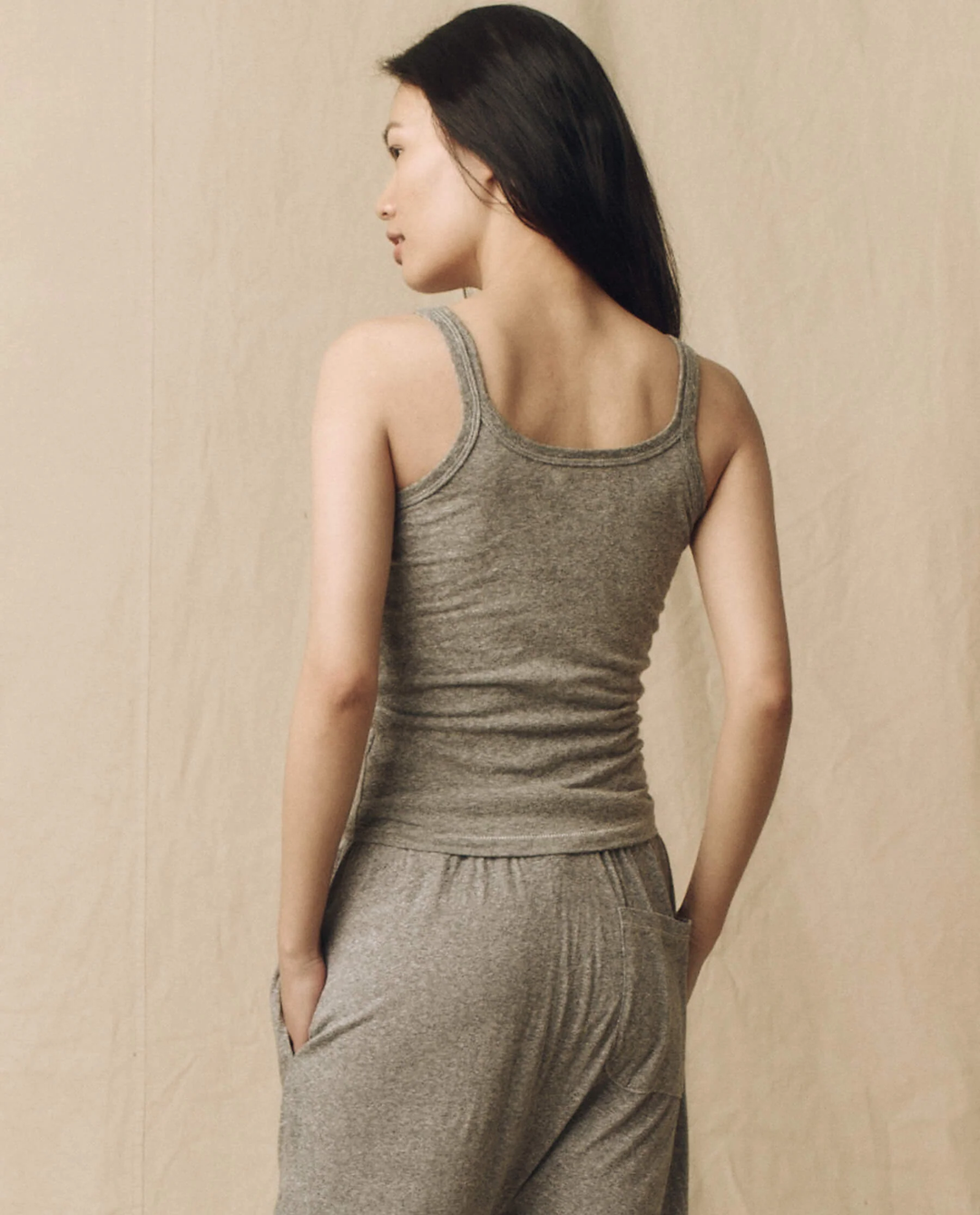 The Great - The Slim Tank In Heather Grey
