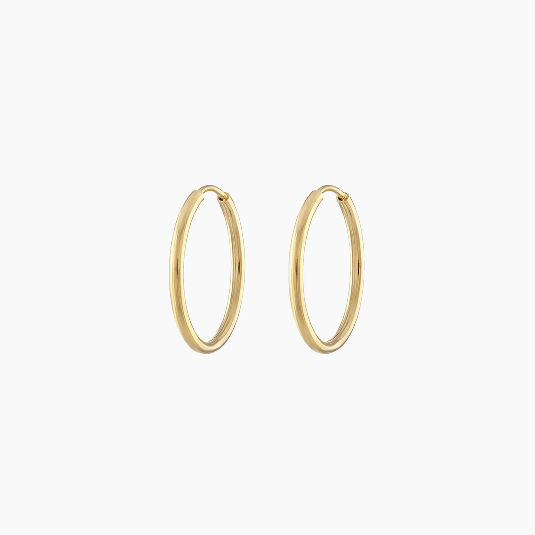 Alexa Leigh - The Small Daily Hoop in Gold