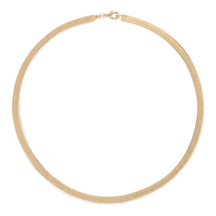 Alexa Leigh - 16" Snake Layering Chain in Yellow Gold