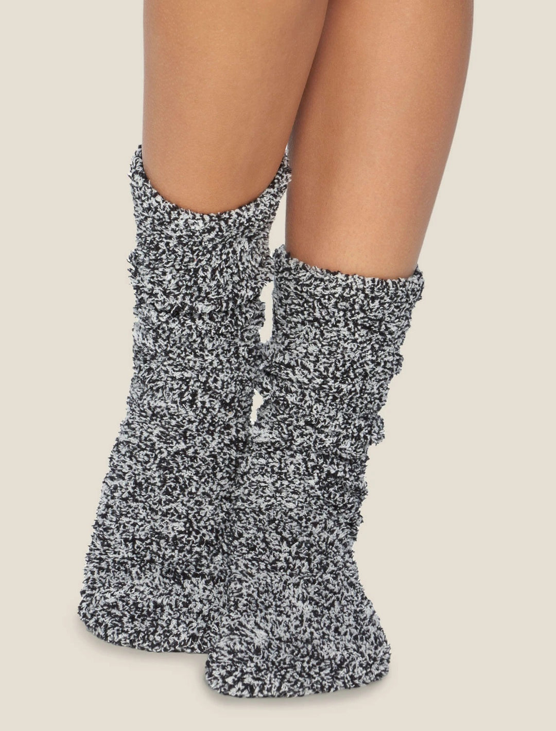 Barefoot Dreams - Cozychic Women's Heathered Socks in Black-White