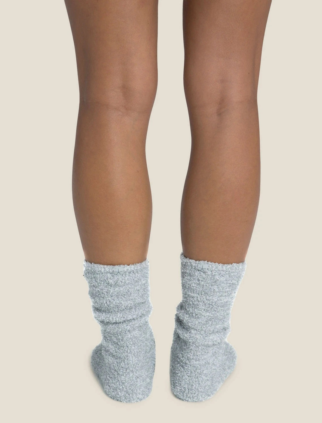 Barefoot Dreams - Cozychic Women's Heathered Socks in Blue Water-White
