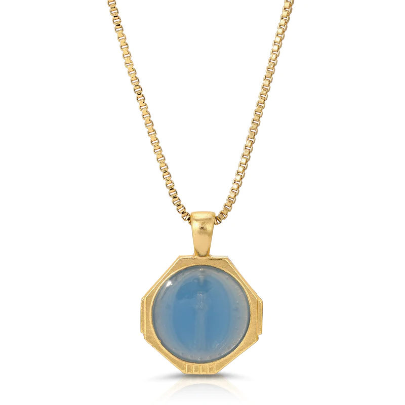 Joy Dravecky - Sofia Pendant Necklace in French Blue