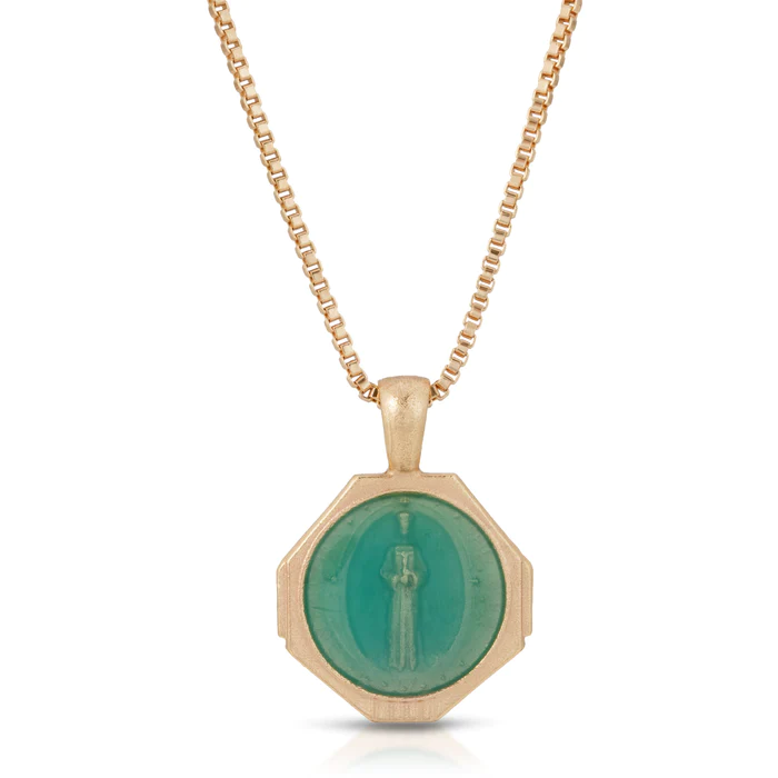 Joy Dravecky - Sofia Pendant Necklace in Seafoam Green