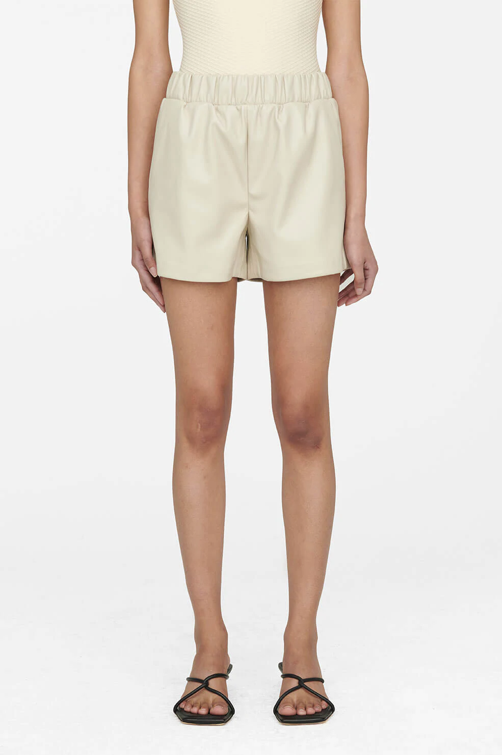 Anine Bing - Sofia Short in Stone Shorts