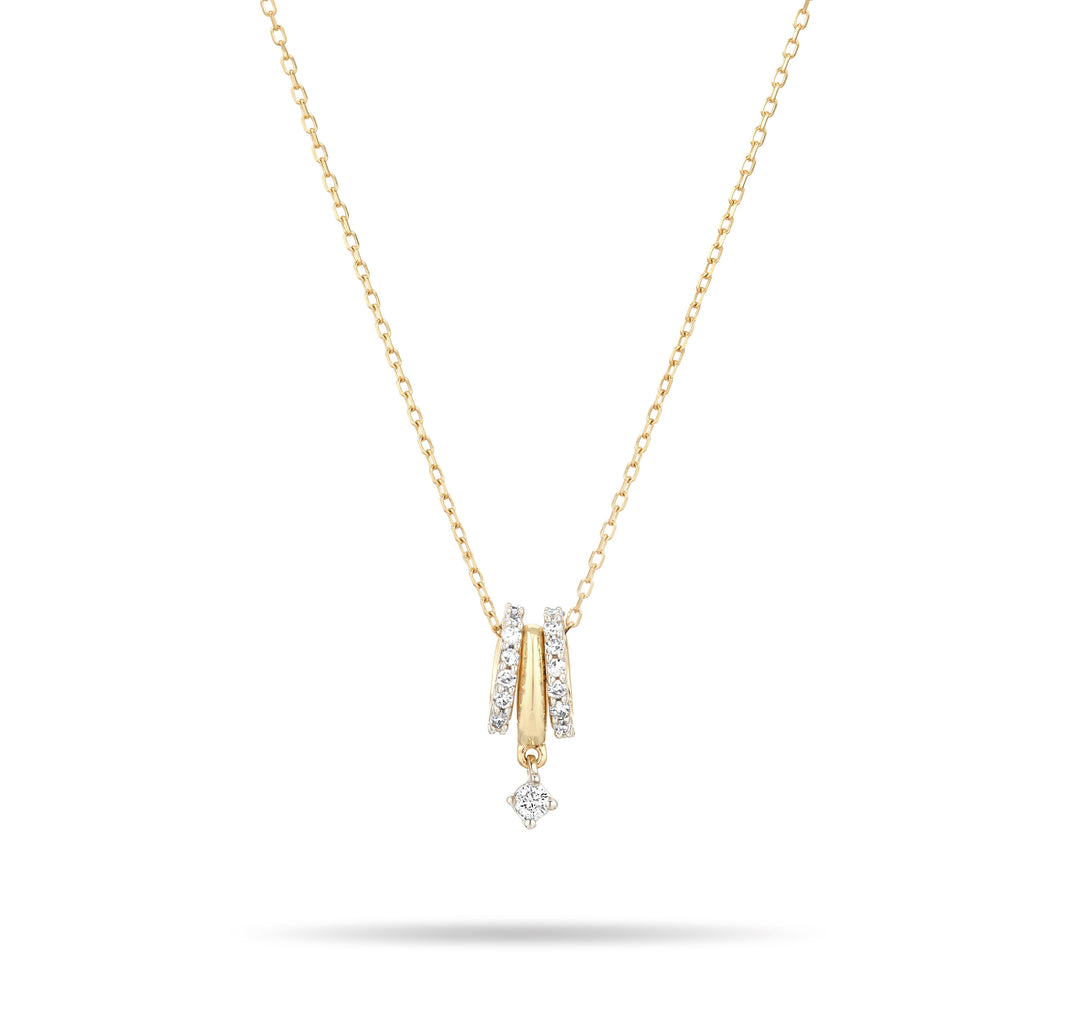 Adina - Bead Party Solo Dance Party Necklace in Y14k