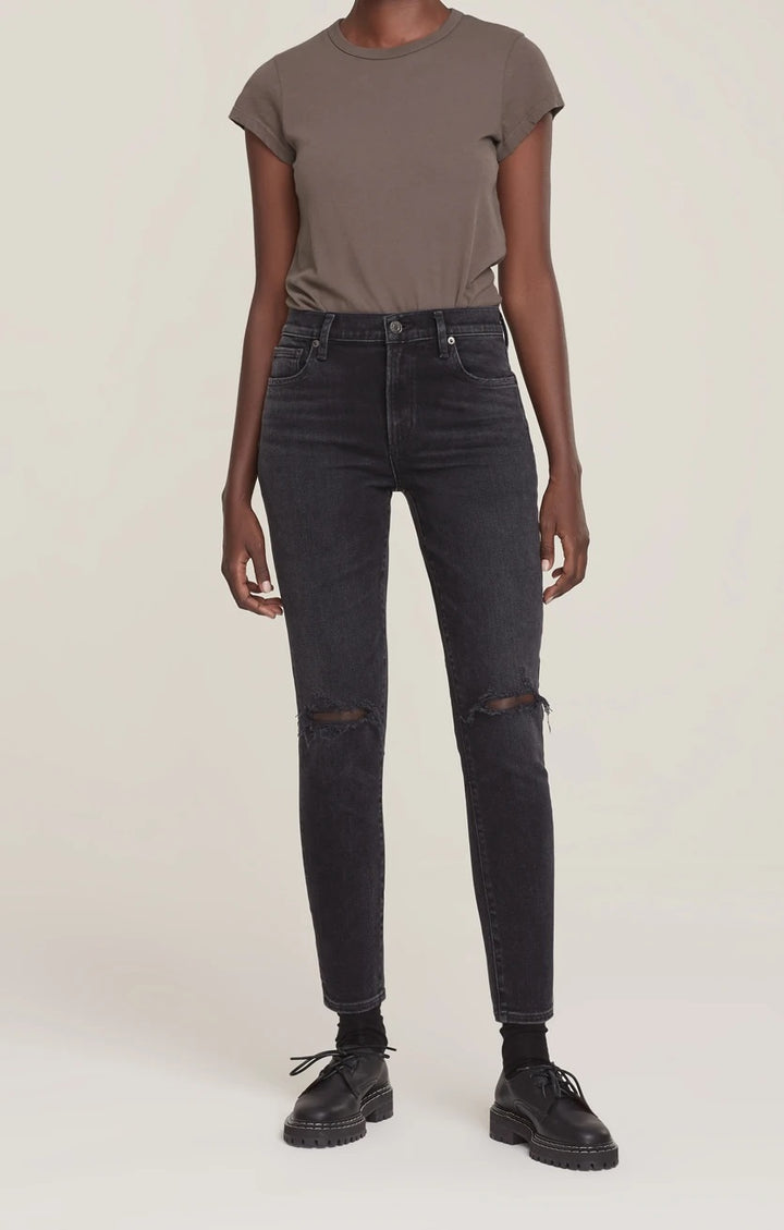 AGoldE Denim - Sophie Mid Rise Jeans in Trademark