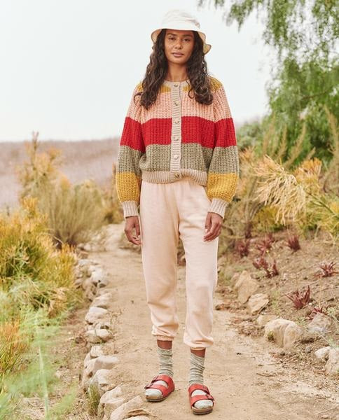 The Great - The Bold Striped Sophomore Cardigan in Carousel Stripe