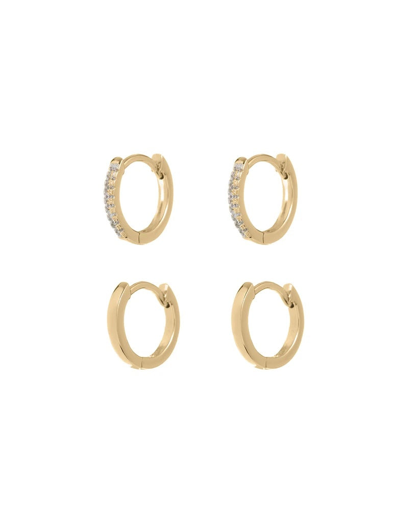 LUV AJ - Sorrento Hoops in Gold