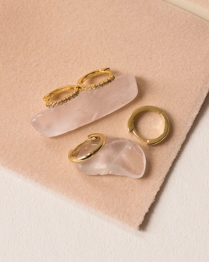 LUV AJ - Sorrento Hoops in Gold