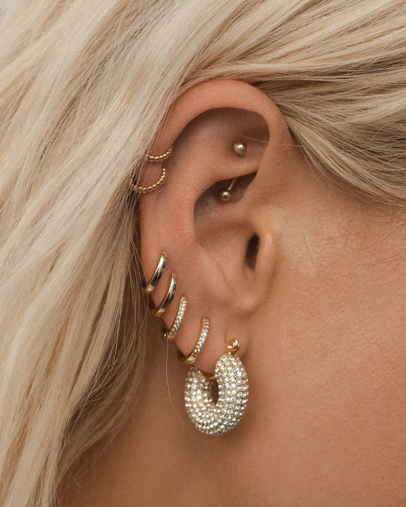 LUV AJ - Sorrento Hoops in Gold