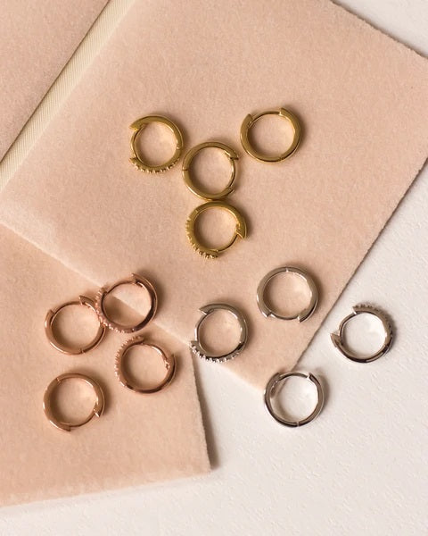 LUV AJ - Sorrento Hoops in Rose Gold