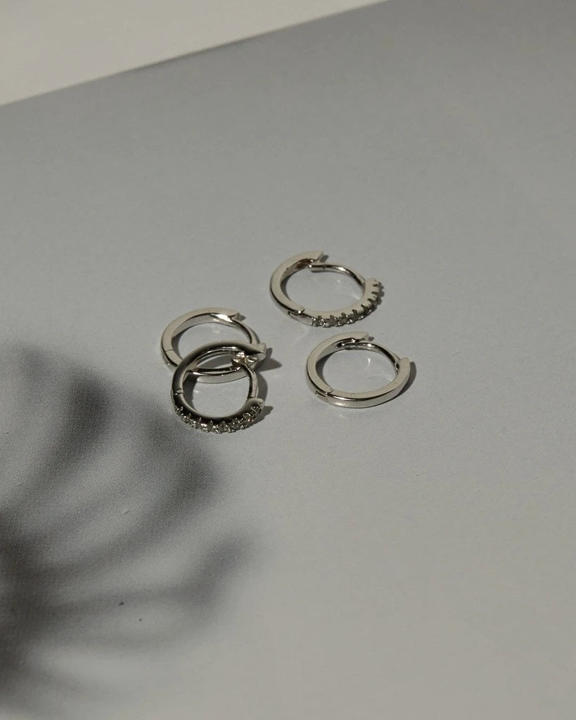 LUV AJ - Sorrento Hoops in Silver