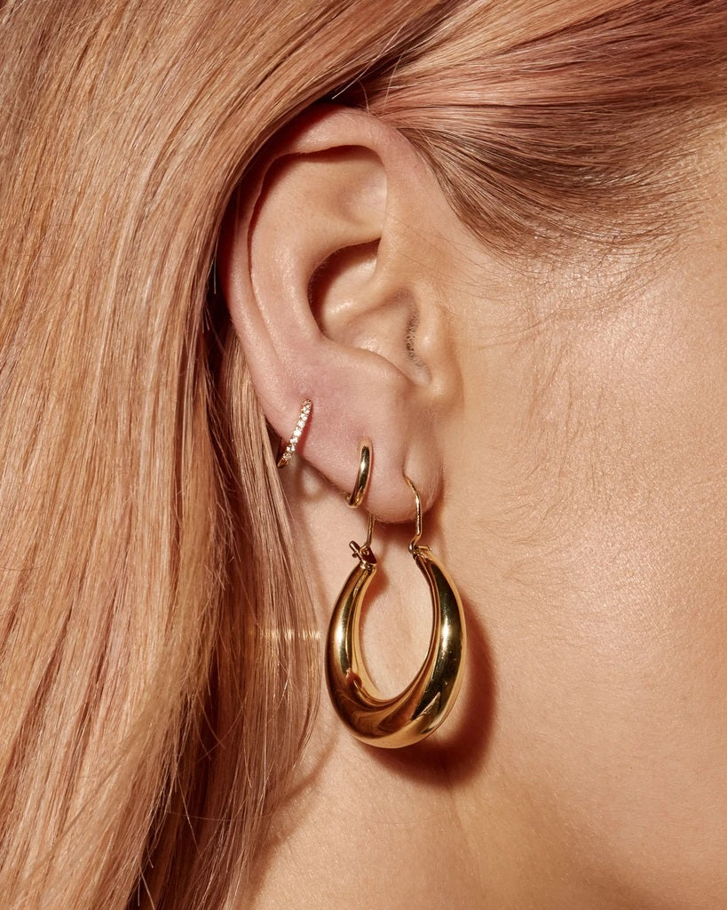 LUV AJ - Sorrento Hoops in Silver