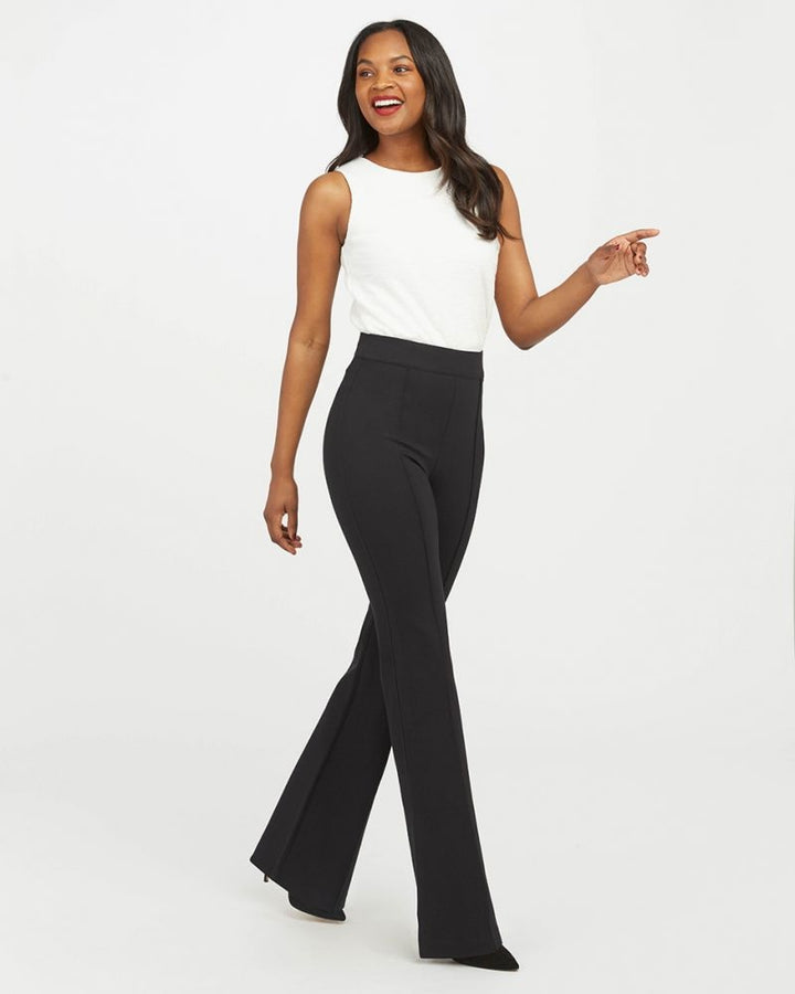 Spanx - The Perfect Black Pant, Hi-Rise Flare in Classic Black