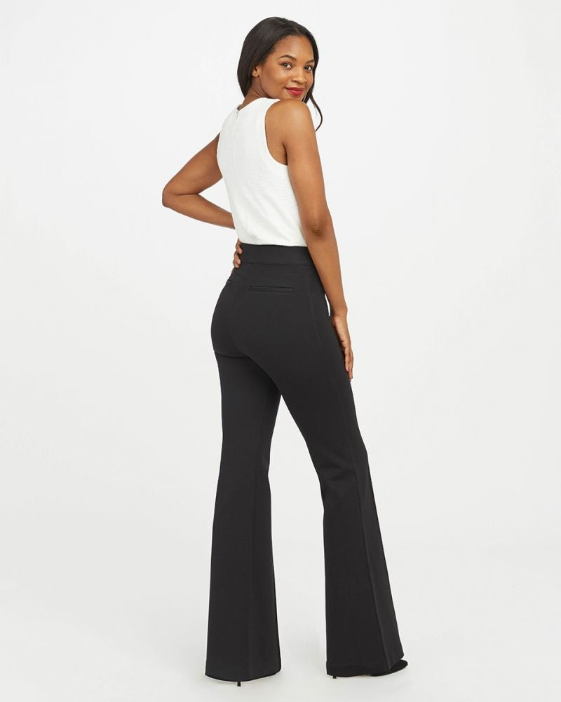 Spanx - The Perfect Black Pant, Hi-Rise Flare in Classic Black