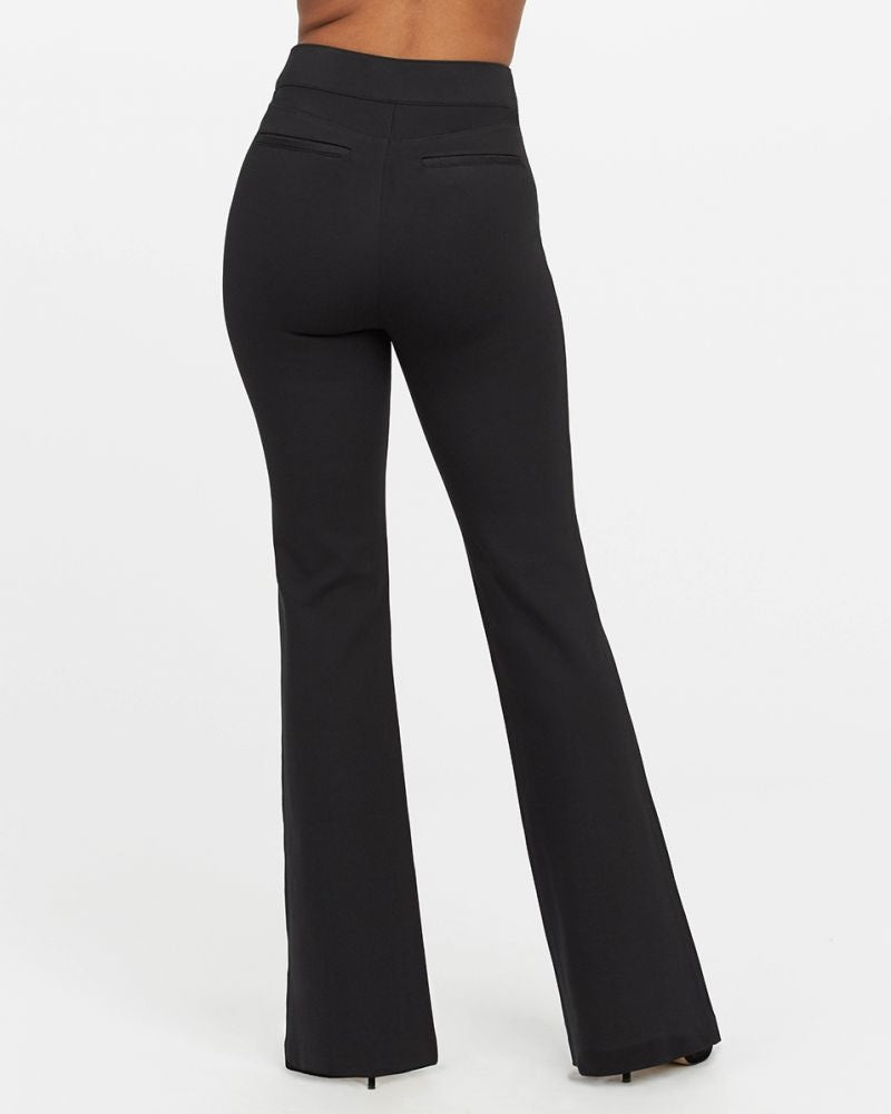 Spanx - The Perfect Black Pant, Hi-Rise Flare in Classic Black Blond Genius Spanx - The Perfect Black Pant, Hi-Rise Flare in Classic Black Blond Genius