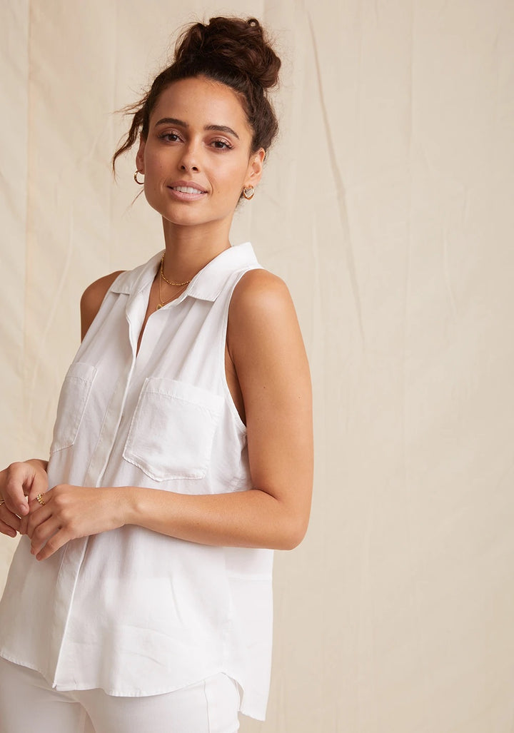 Bella Dahl - Split Back Sleeveless in White