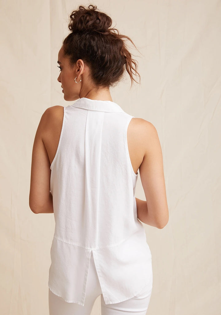 Bella Dahl - Split Back Sleeveless in White