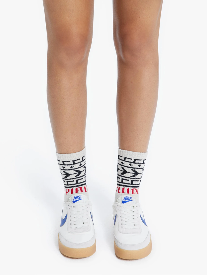 Mother - Baby Steps Socks in Sig Heather Grey Spirit Guide