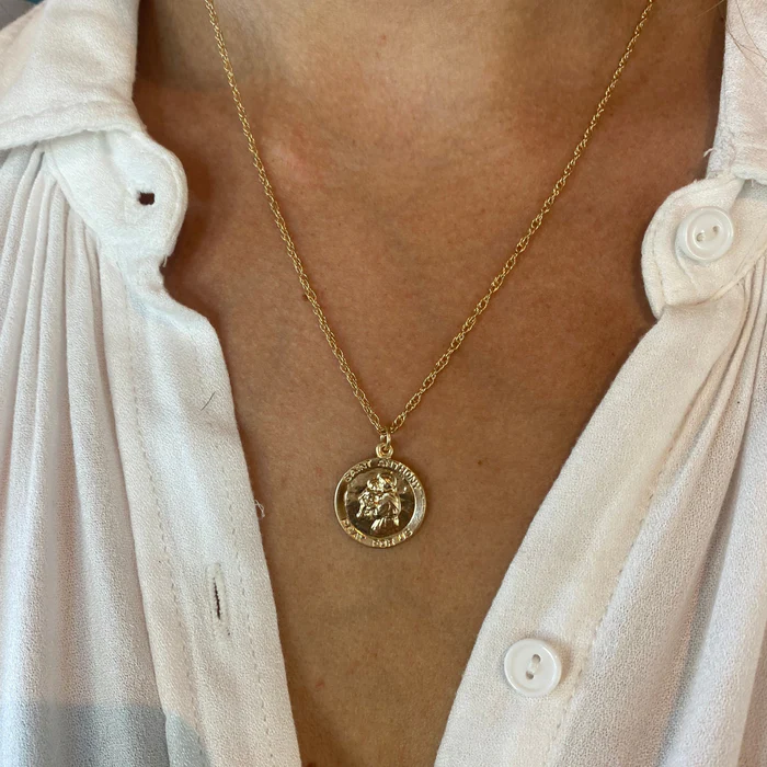 Joy Dravecky - Gold Filled Saint Anthony Necklace