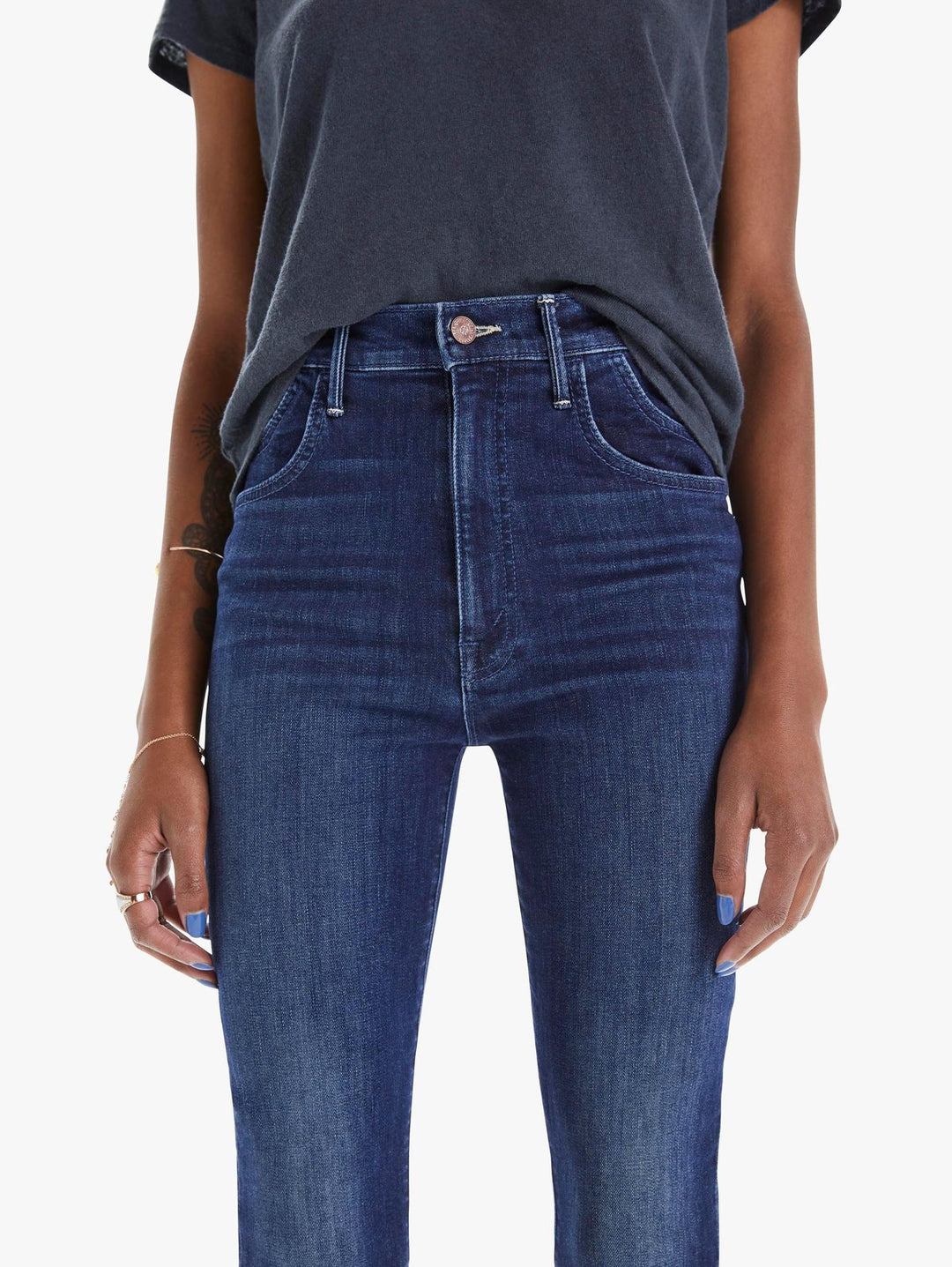 Mother - The Stash Swooner in Freebird Denim