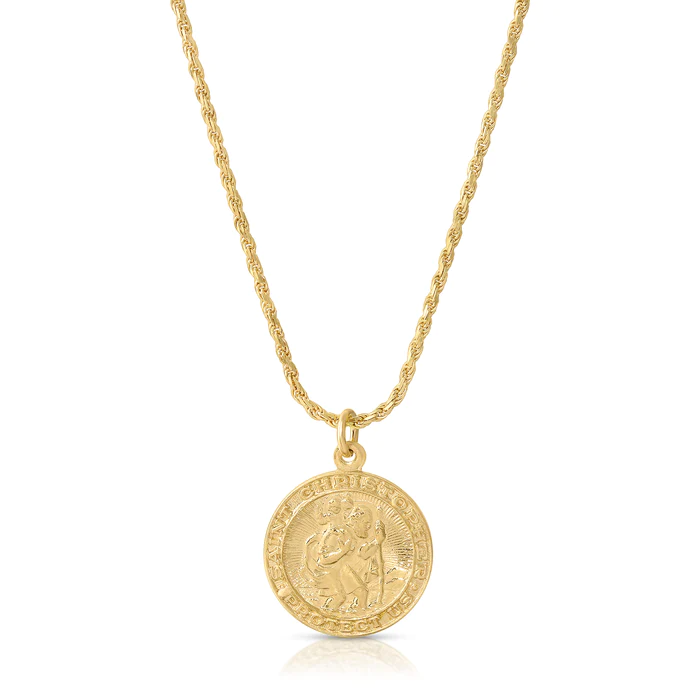 Joy Dravecky - Gold Filled Saint Christopher Pendant