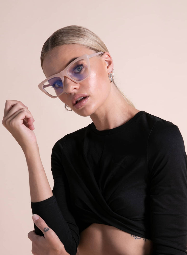 Otra Eyewear - Step Ahead Blue Light Glasses in Ivory