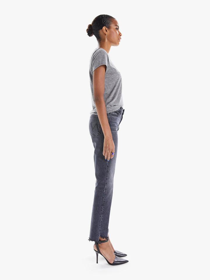 Mother Denim - High Waist Rascal Ankle Step Fray in Roadtrip Renegade Denim