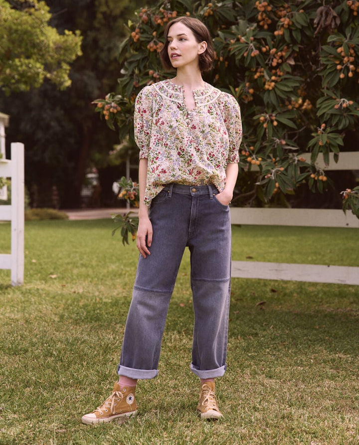 The Great - The Storyteller Top in Cream Fresh Water Floral