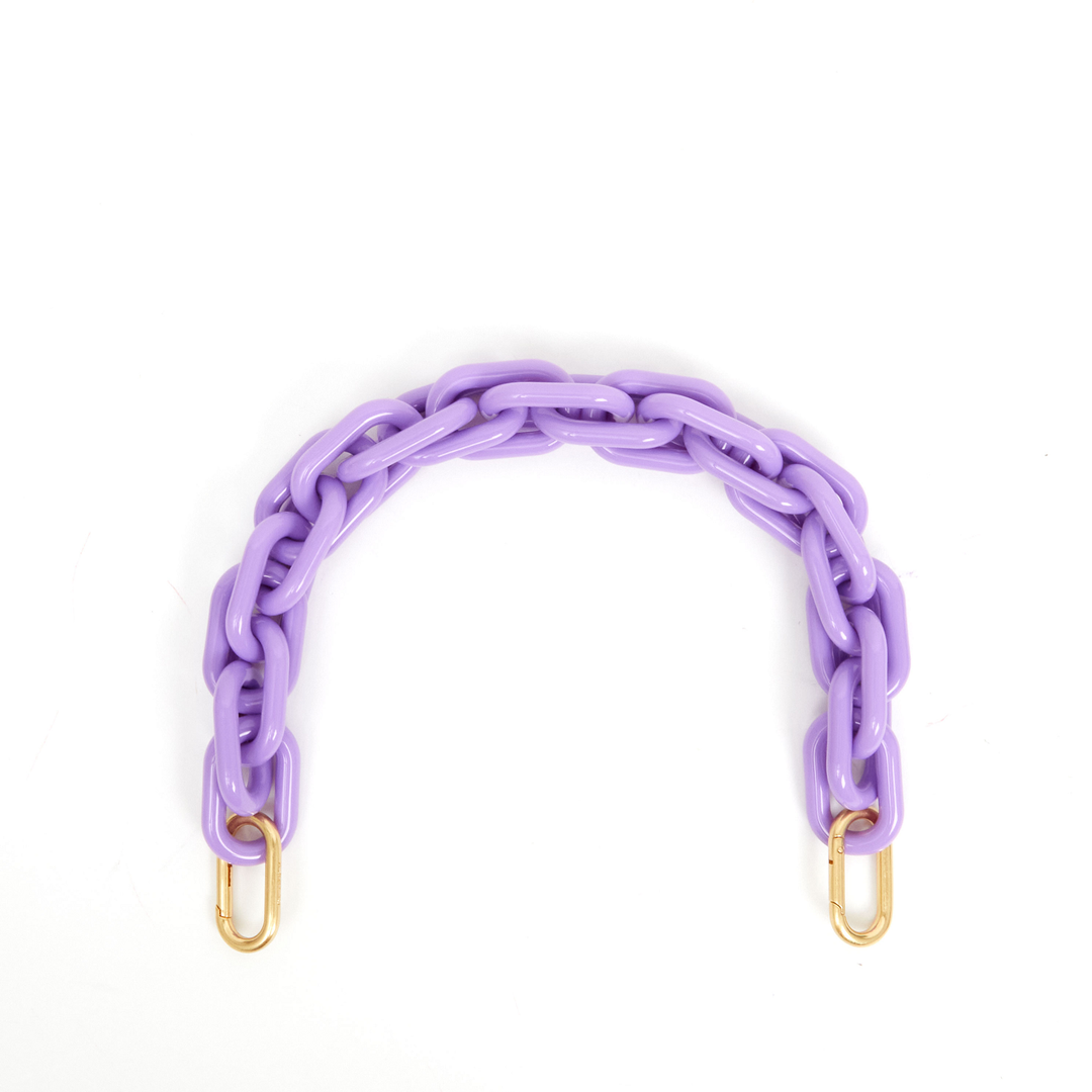 Clare V - Shortie Strap in Dark Lilac Resin