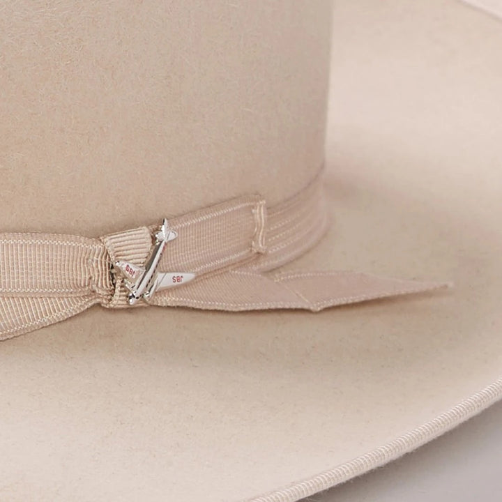 Blond Genius x Stetson - Stratoliner B Fedora in Silverbelly