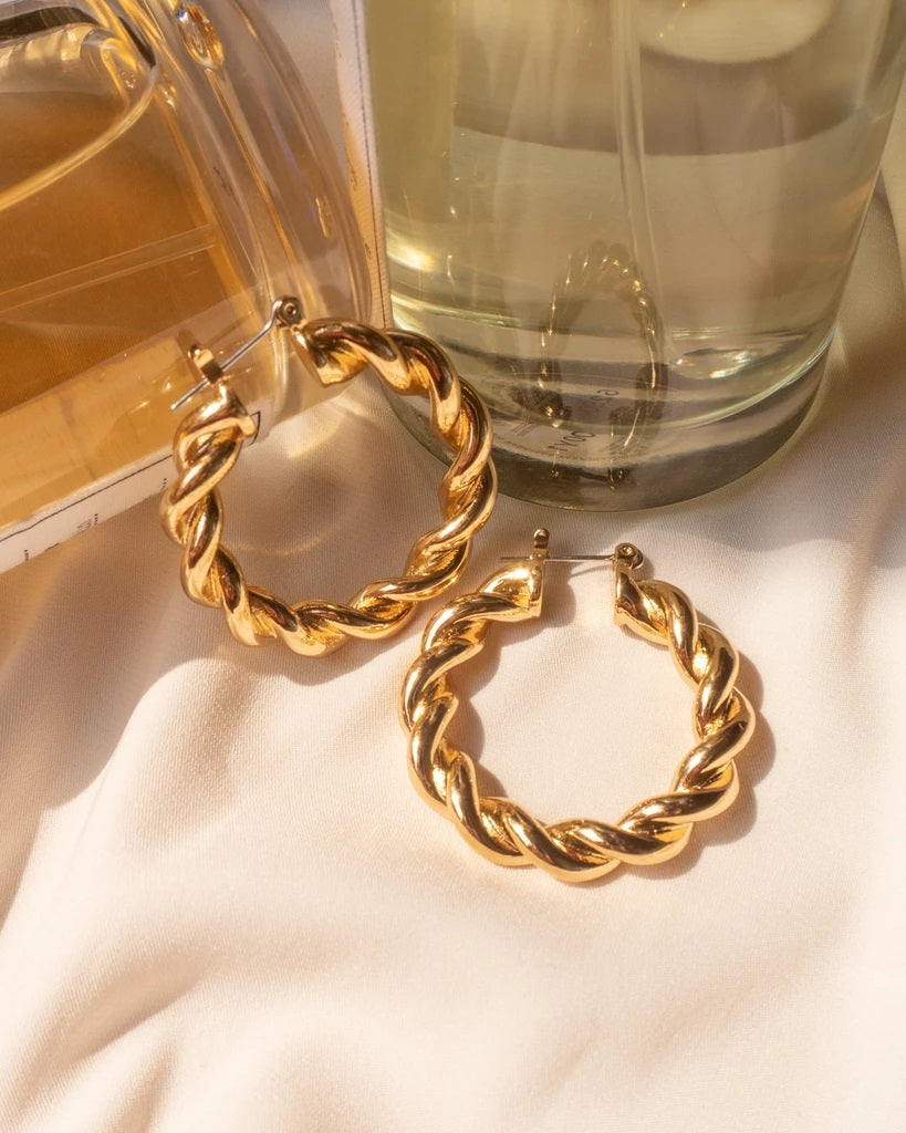 Luv AJ - St. Tropez Hoops in Gold