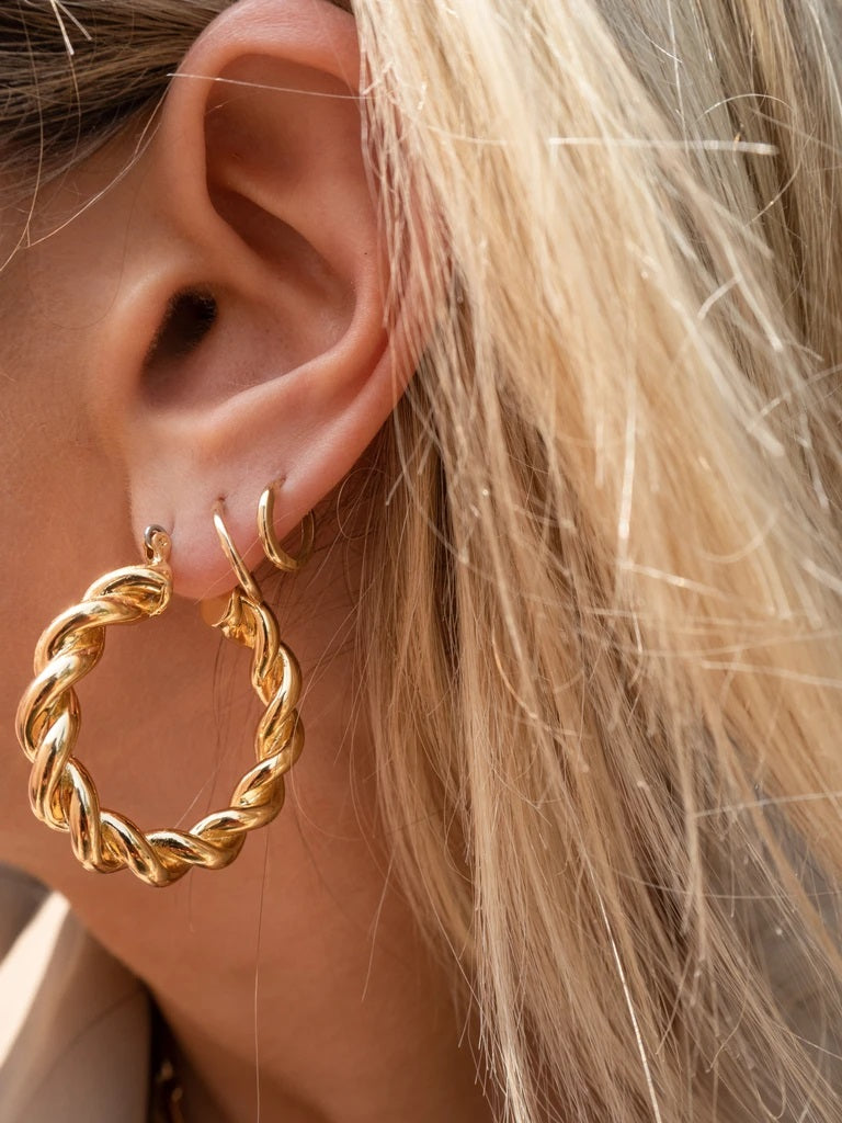 Luv AJ - St. Tropez Hoops in Gold