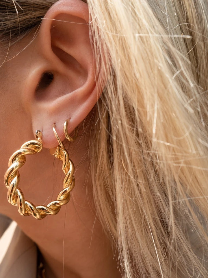 Luv AJ - St. Tropez Hoops in Gold