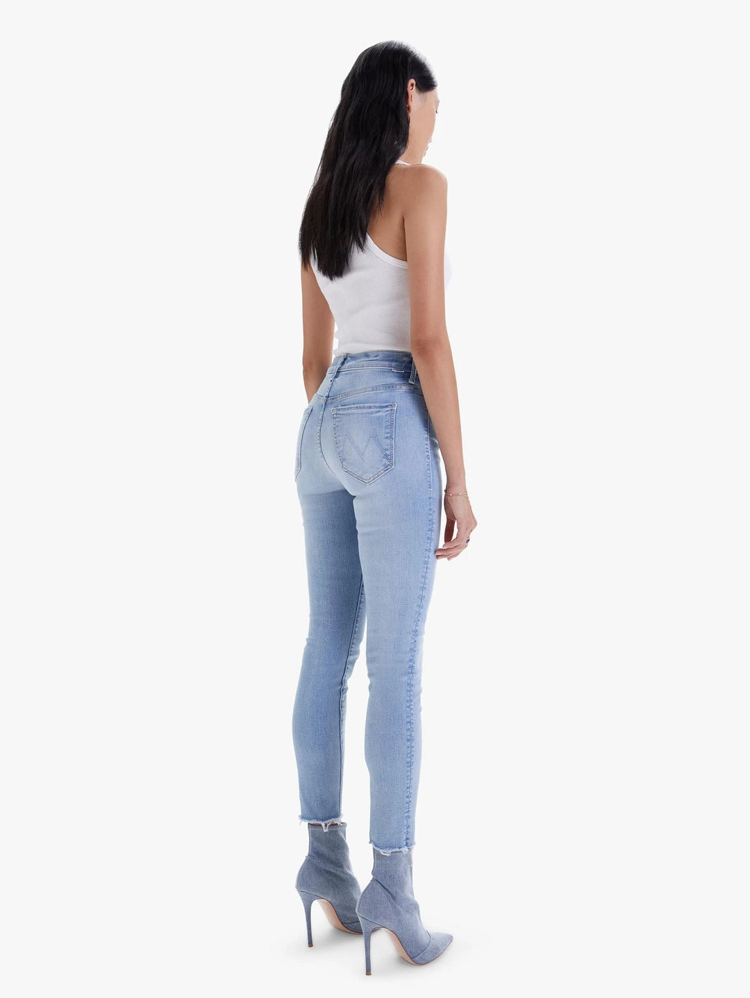 Mother Denim - The Stunner Ankle Fray Jean in Innerspace Denim