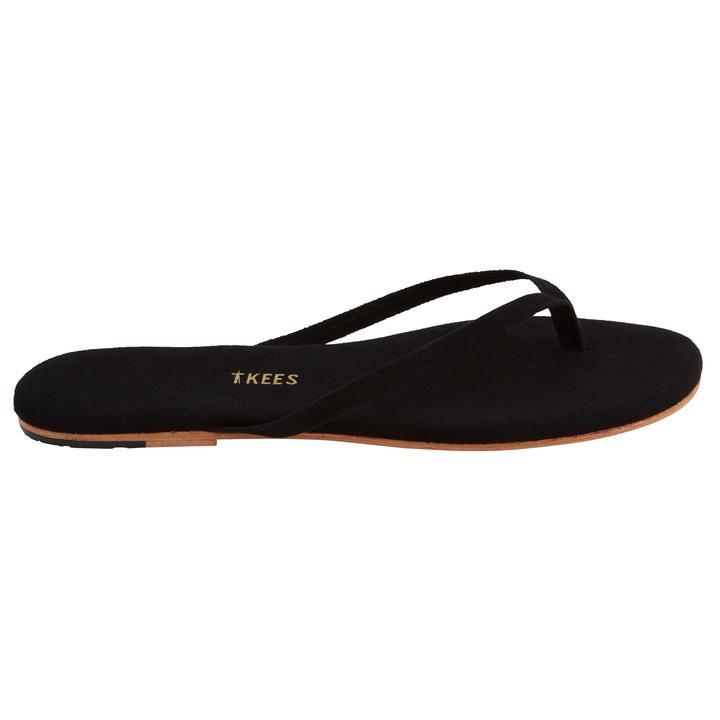 TKEES - Lily Suede Sandal in Licorice Root