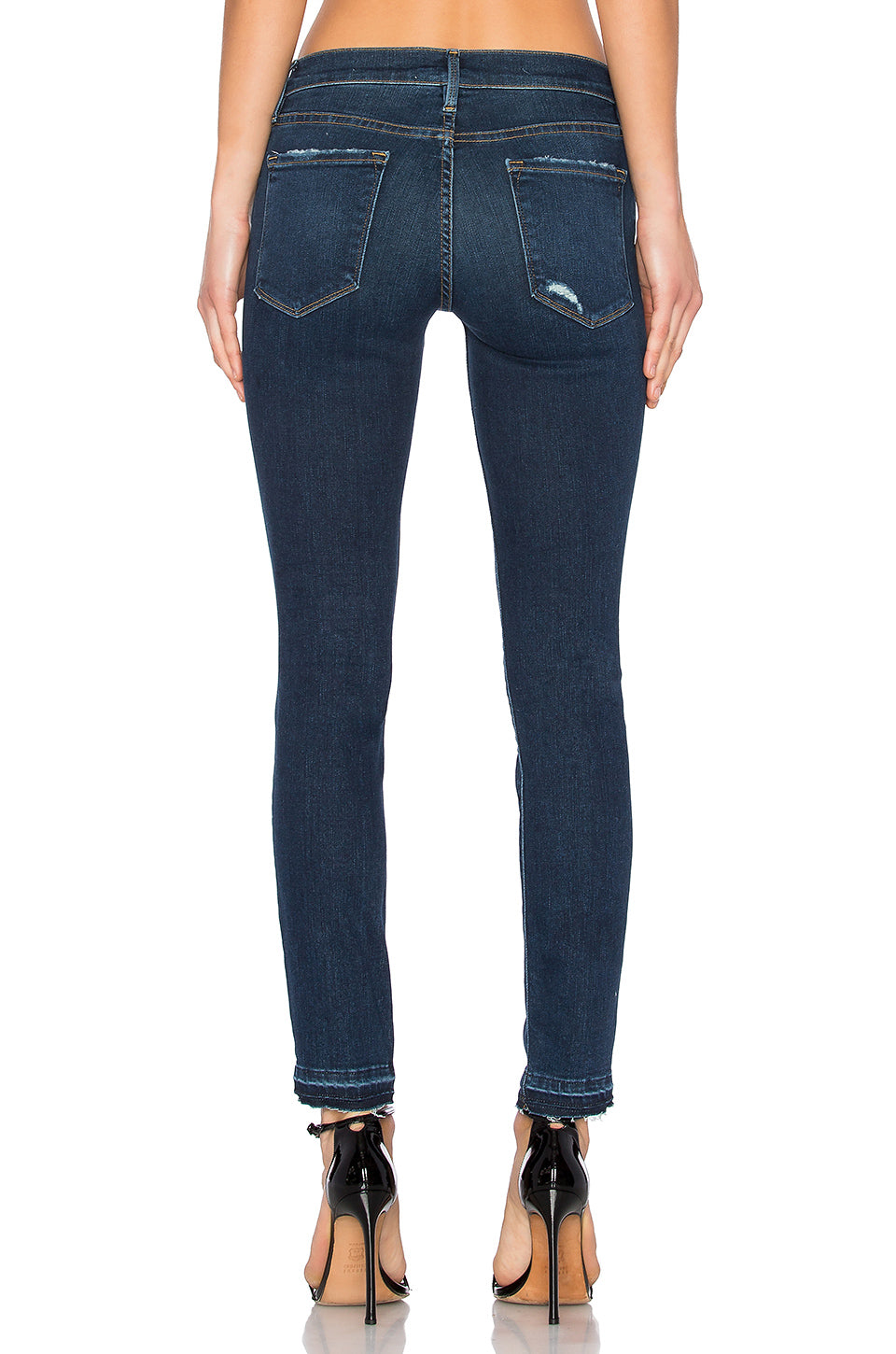 Frame - Le Skinny De Jeanne Released Cuff in Sutter