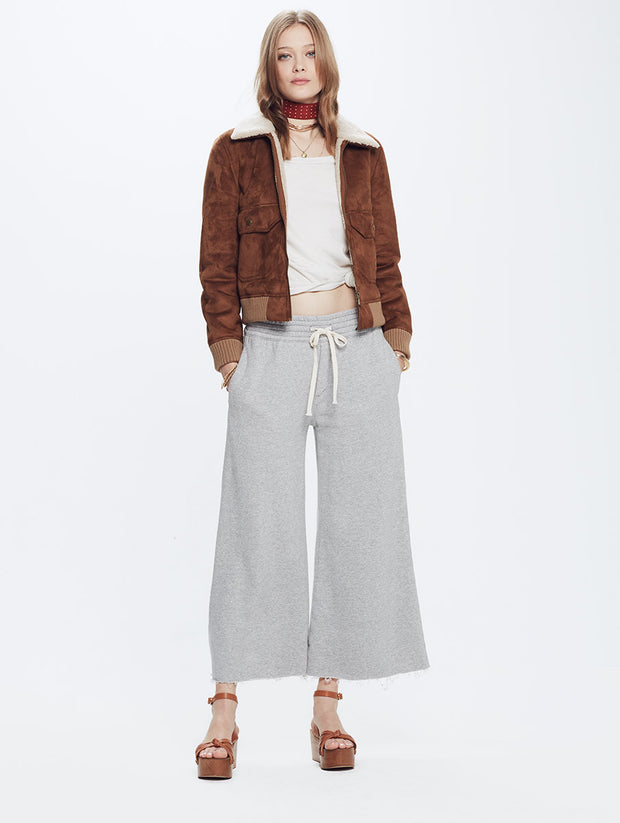 Mother Denim Mother Denim - The Lounge Roller Crop Fray at Blond Genius - 1