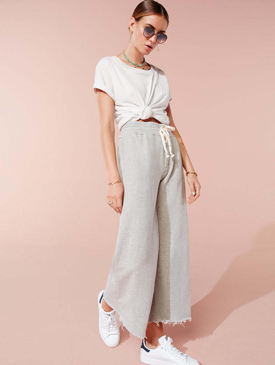 Mother Denim Mother Denim - The Lounge Roller Crop Fray at Blond Genius - 3