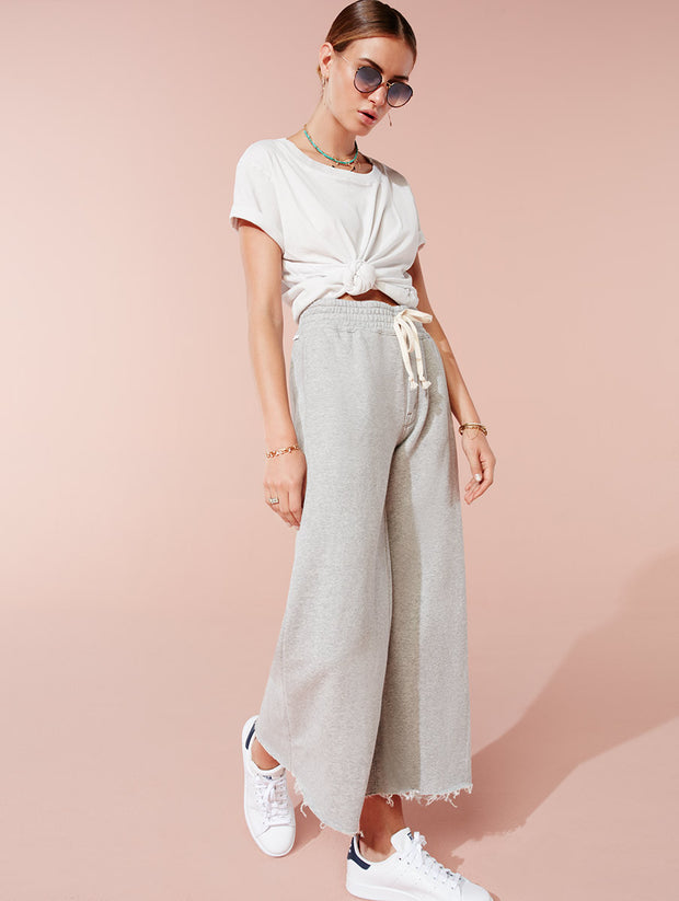 Mother Denim Mother Denim - The Lounge Roller Crop Fray at Blond Genius - 3