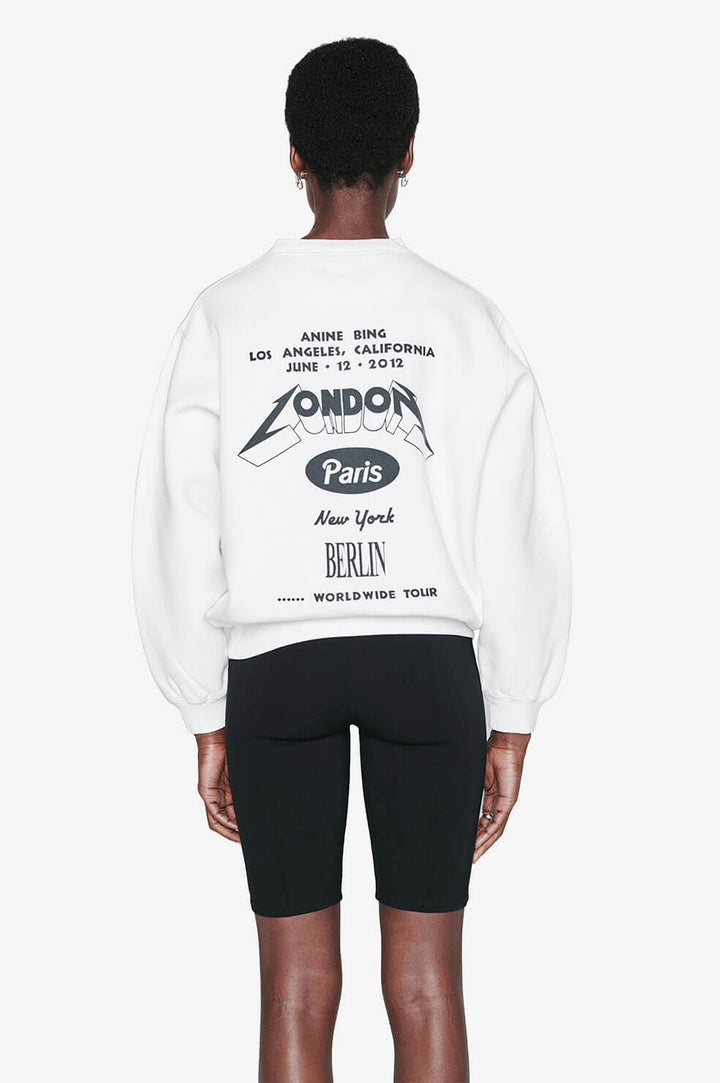 Anine Bing - Ramona Sweatshirt Tour in White