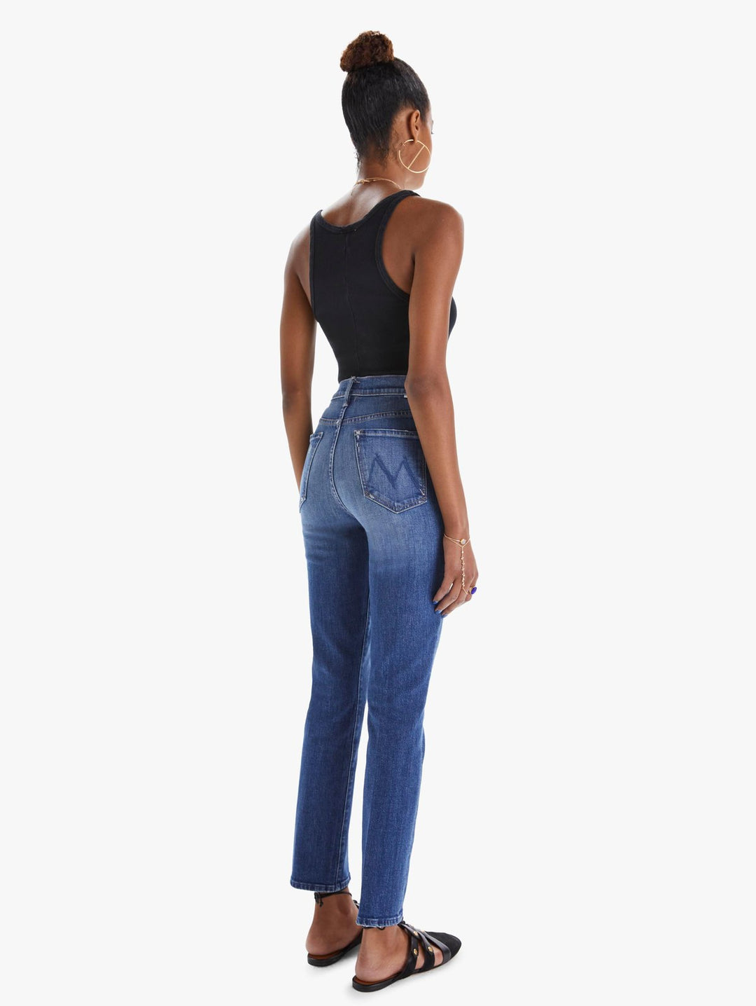 Mother Denim - The Swooner Rascal Straight Leg Ankle Jean in Where is my Mind