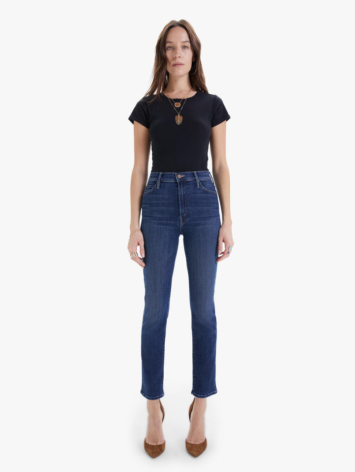 Mother Denim - The Swooner Rascal Ankle Straight-Leg Jean in Hot Springs