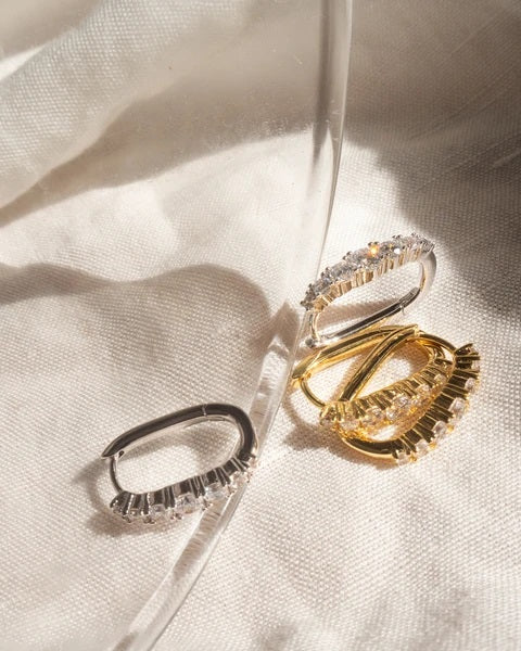 LUV AJ - Tai Diamonte Huggies in Gold