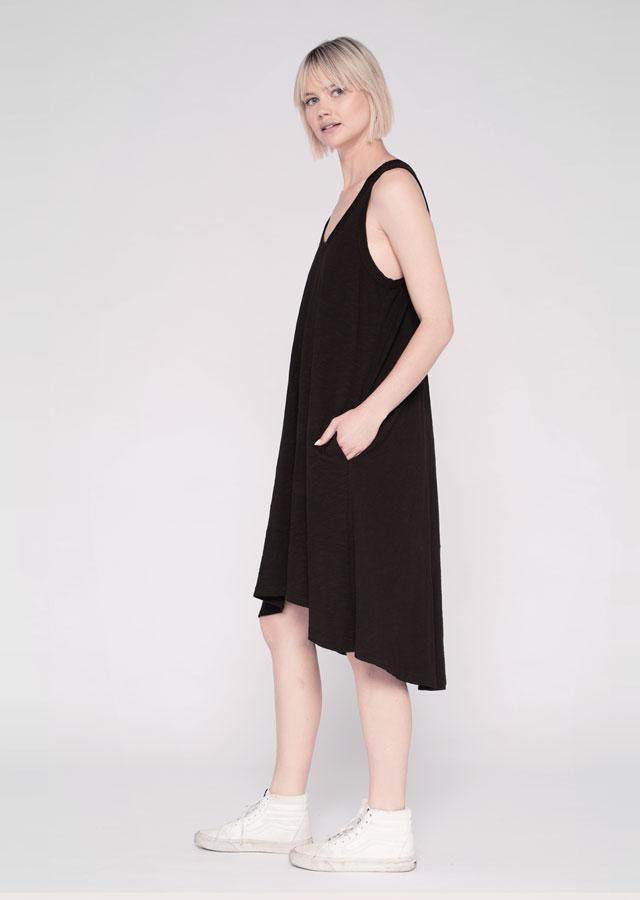 Wilt - Hi Lo Tank Dress in Black