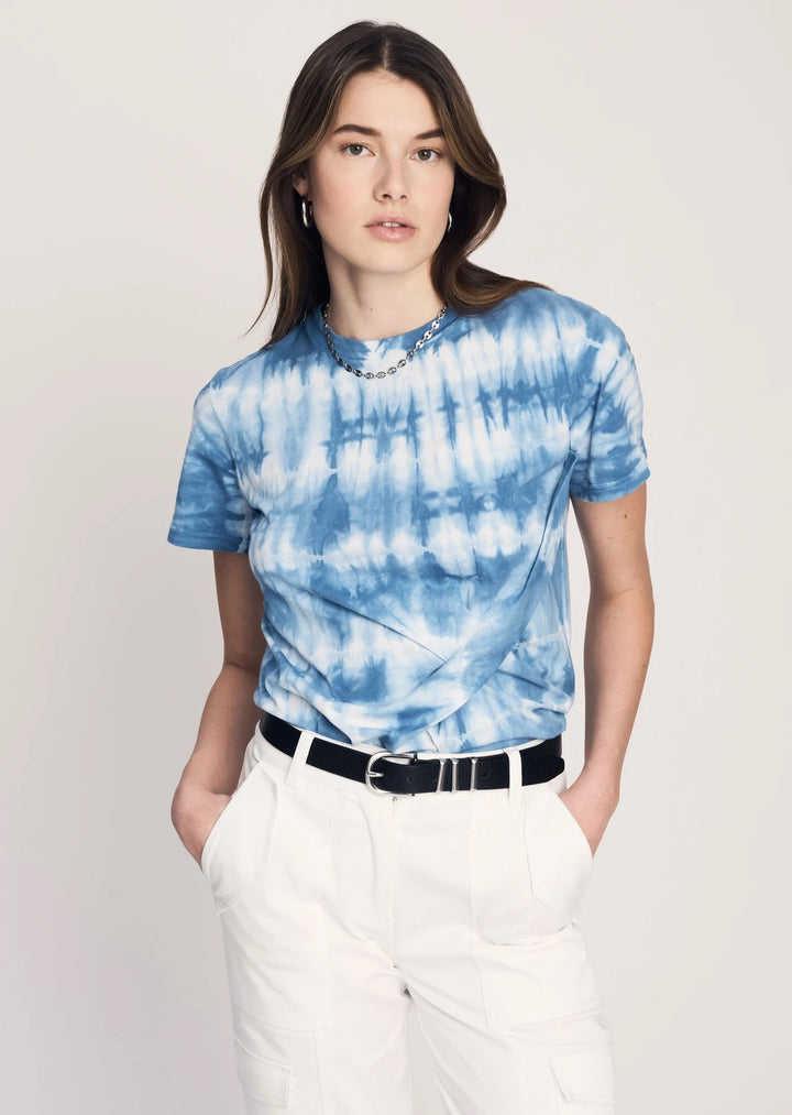 Derek Lam 10 Crosby - Teddie T-Shirt with Twist Detail in Blue