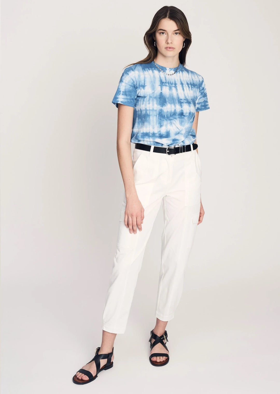 Derek Lam 10 Crosby - Teddie T-Shirt with Twist Detail in Blue