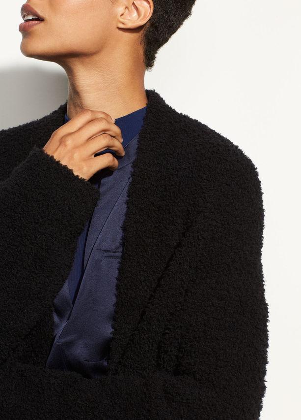 Vince - Teddy Drape Front Cardigan Black