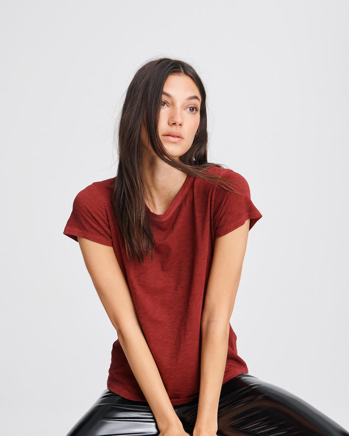Rag & Bone - The Tee in Black Cherry