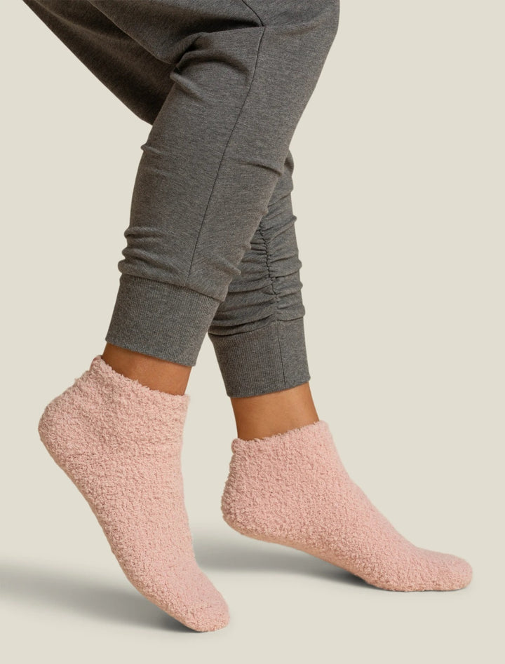 Barefoot Dreams - CozyChic 2 Pair Tennis Sock Set in Dusty Rose Multi
